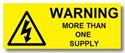 Picture of Warning More Than One Supply 50mm x 20mm