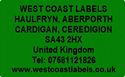Picture of Personalised GREEN  ADDRESS Labels - 38mm x 25mm