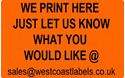 Picture of Personalised ORANGE  ADDRESS Labels - 38mm x 25mm