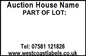 Picture of Part of lot Auction Label 38mm x 25mm 