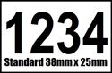 Picture of Sequential Numbers 38mm x 25mm Label