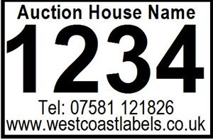 Picture of 10 Rolls of 300 38mm x 25mm White Auction Labels